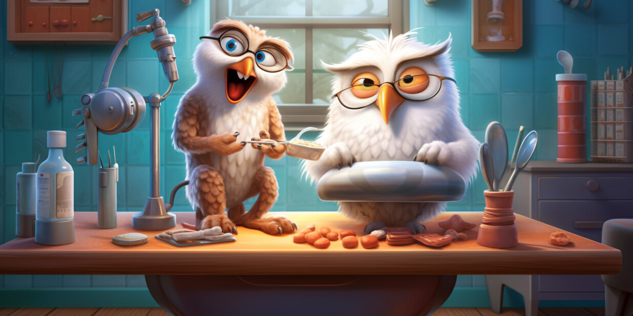 Fifis_promotional_poster_of_two_birds_in_a_dentists_office_a_cu_21cca7dd-75c3-465b-a448-862316261d5b